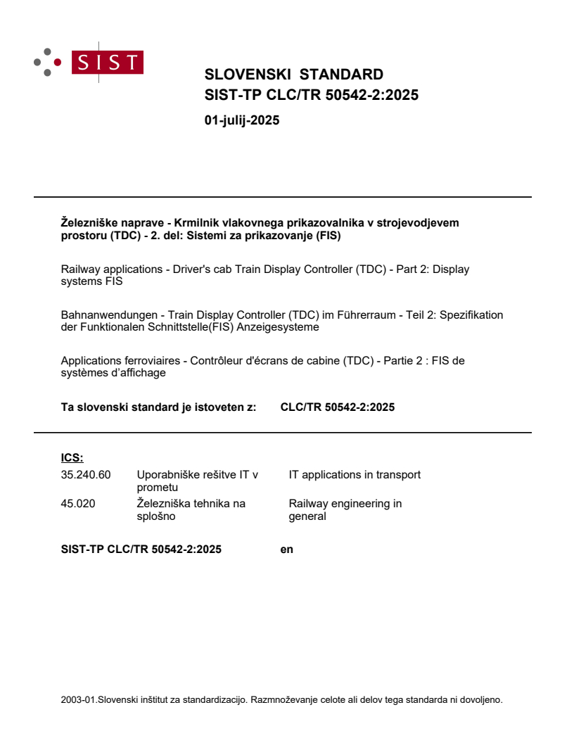 TP CLC/TR 50542-2:2025