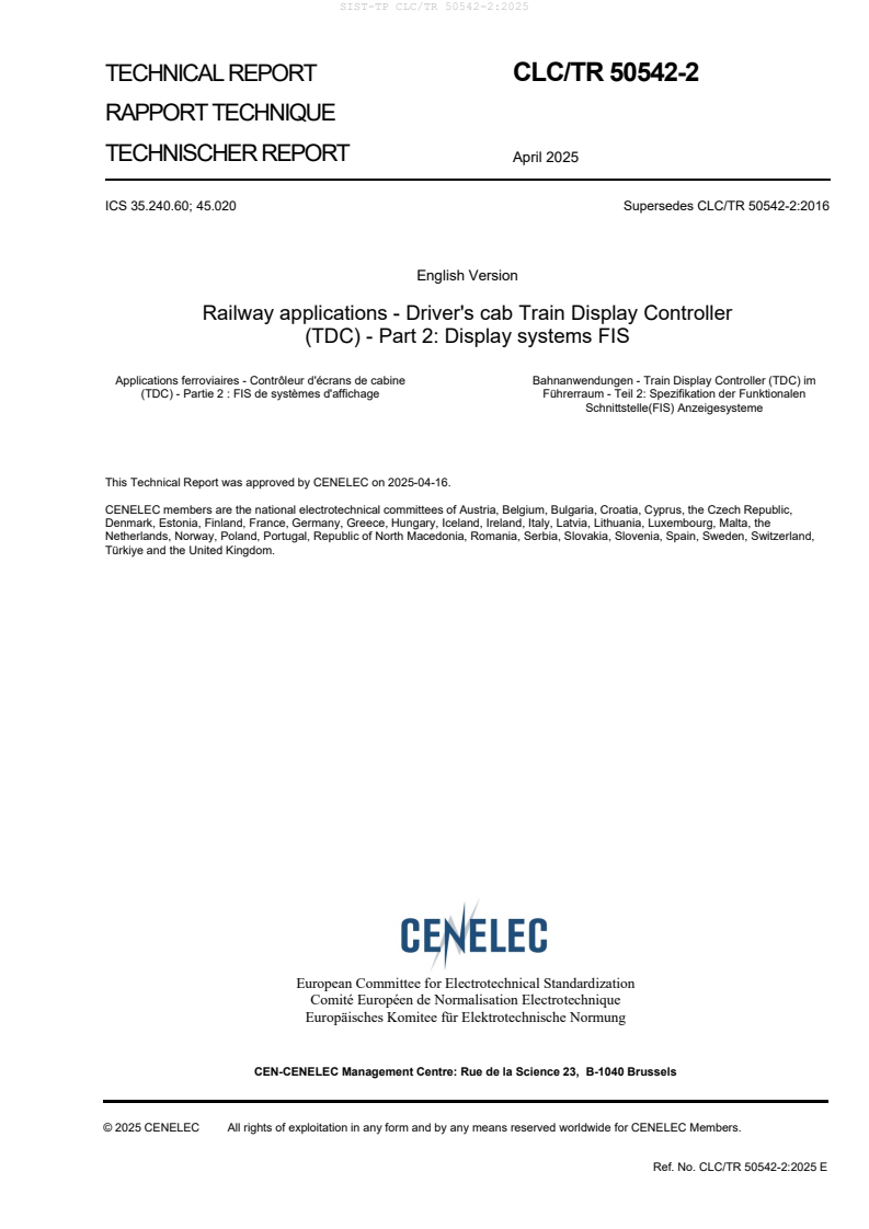 TP CLC/TR 50542-2:2025