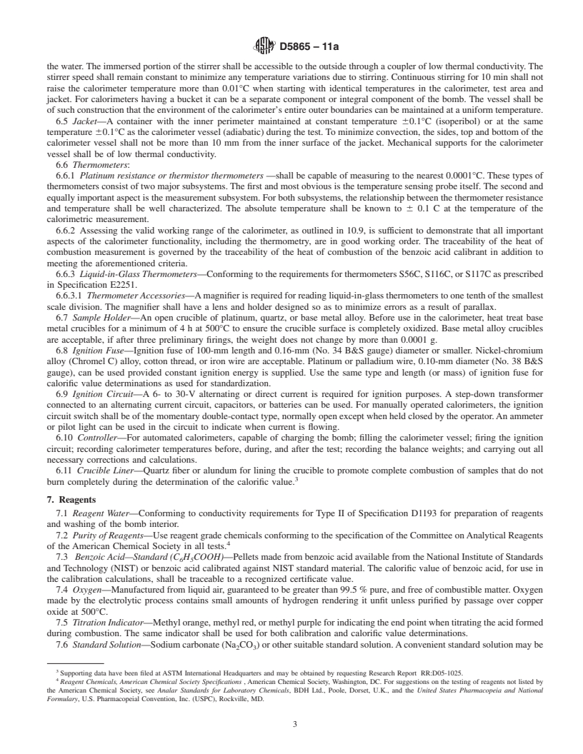 REDLINE ASTM D5865-11a - Standard Test Method for  Gross Calorific Value of Coal and Coke