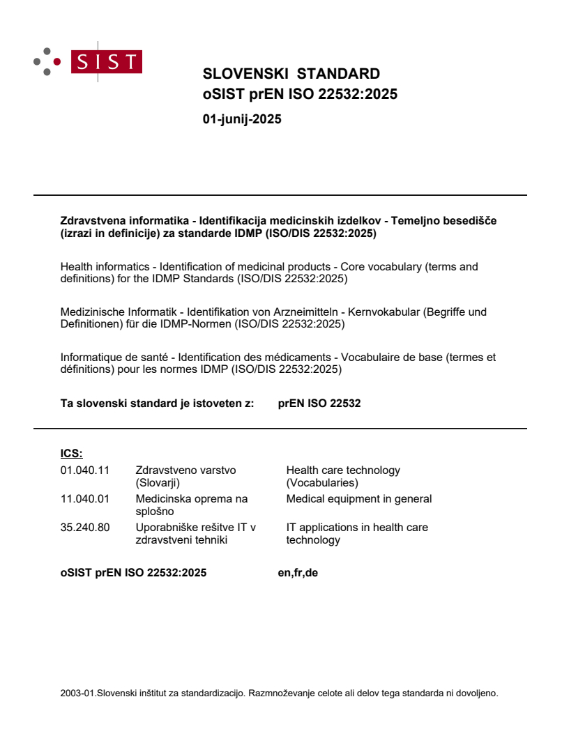 prEN ISO 22532:2025