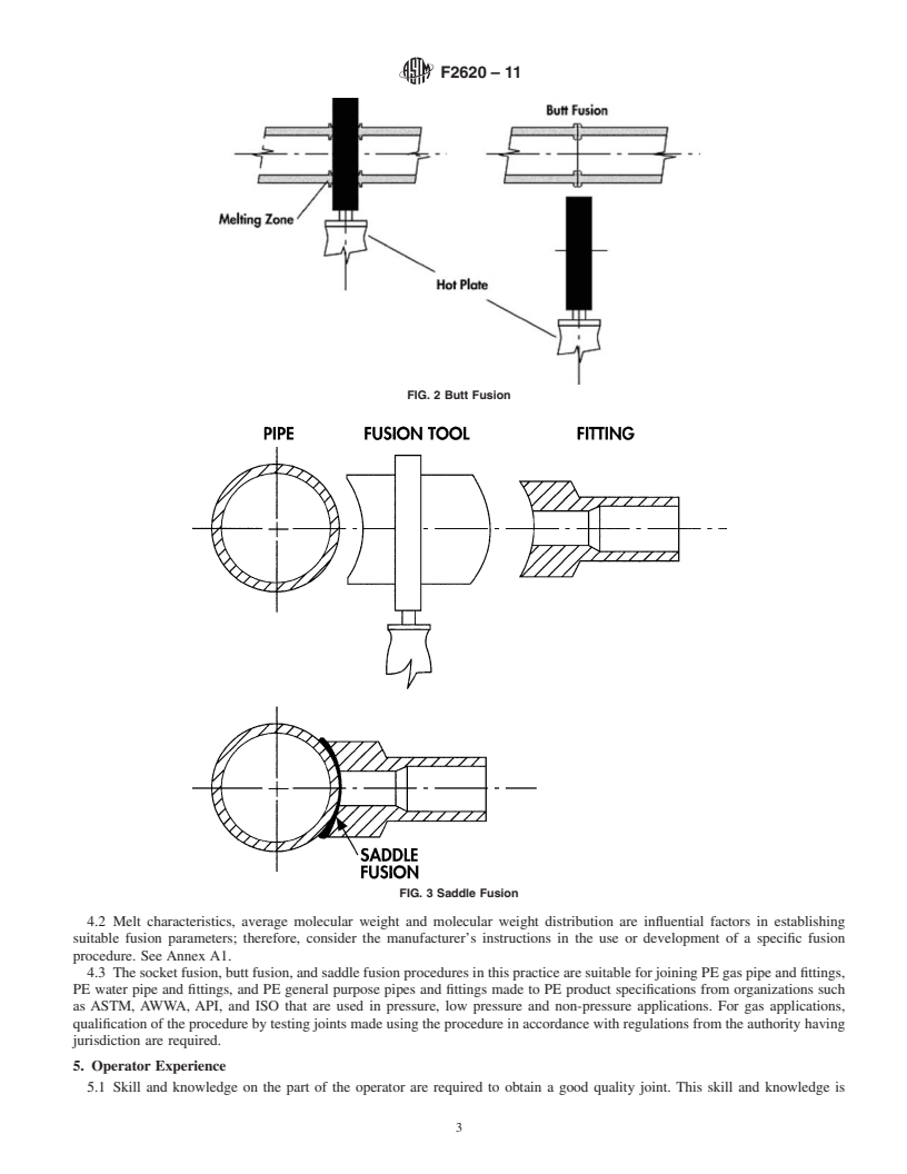 REDLINE ASTM F2620-11 - Standard Practice for Heat Fusion Joining of Polyethylene Pipe and Fittings