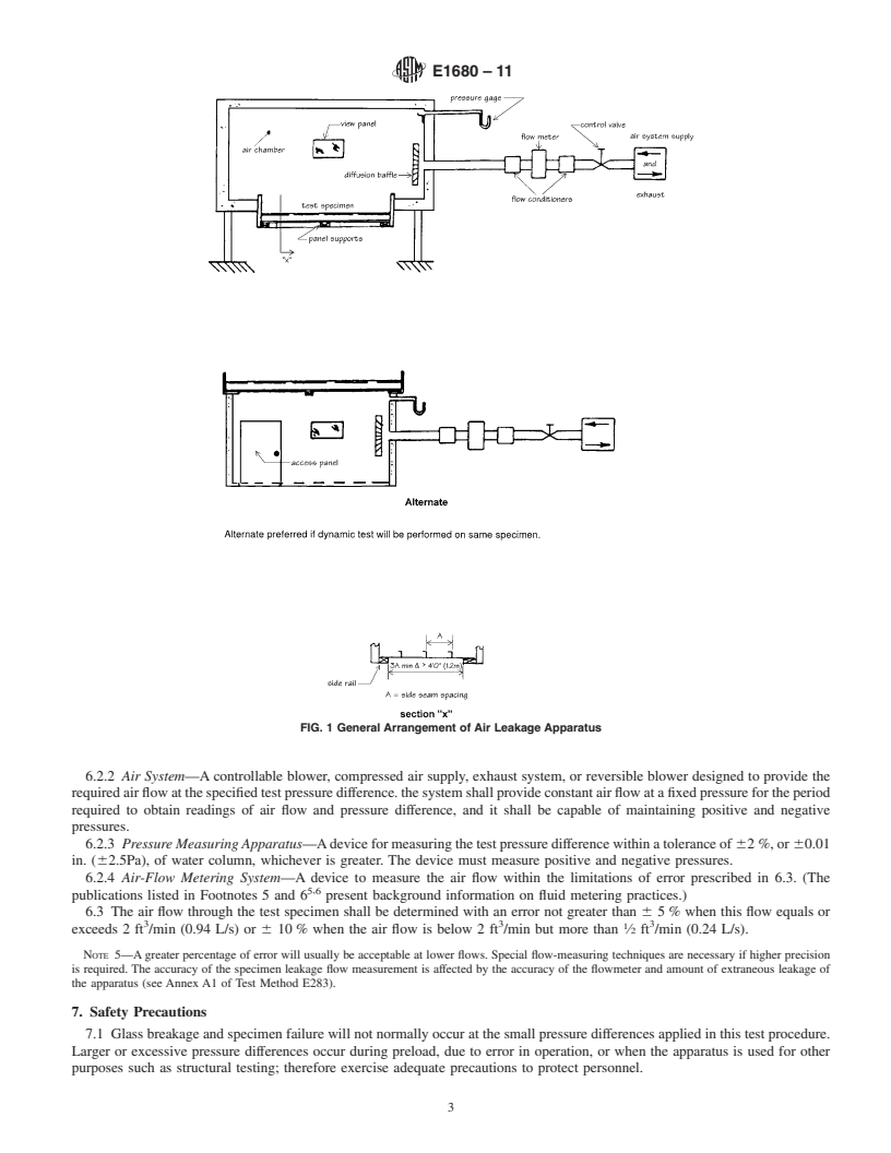 REDLINE ASTM E1680-11 - Standard Test Method for  Rate of Air Leakage Through Exterior Metal Roof Panel Systems