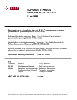 oSIST prEN ISO 20770-2:2025 - BARVE - Page 1 preview