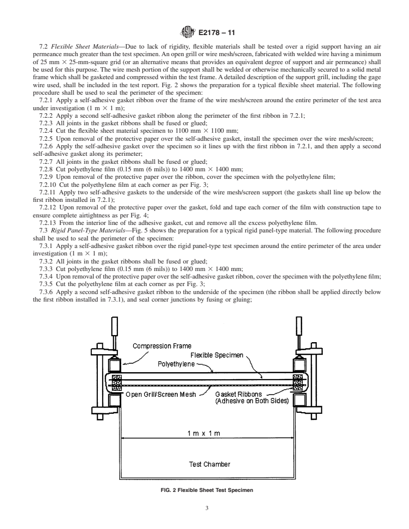 REDLINE ASTM E2178-11 - Standard Test Method for Air Permeance of Building Materials