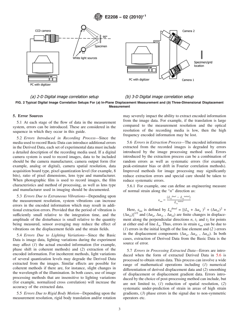 ASTM E2208-02(2010)e1 - Standard Guide for Evaluating Non-Contacting Optical Strain Measurement Systems