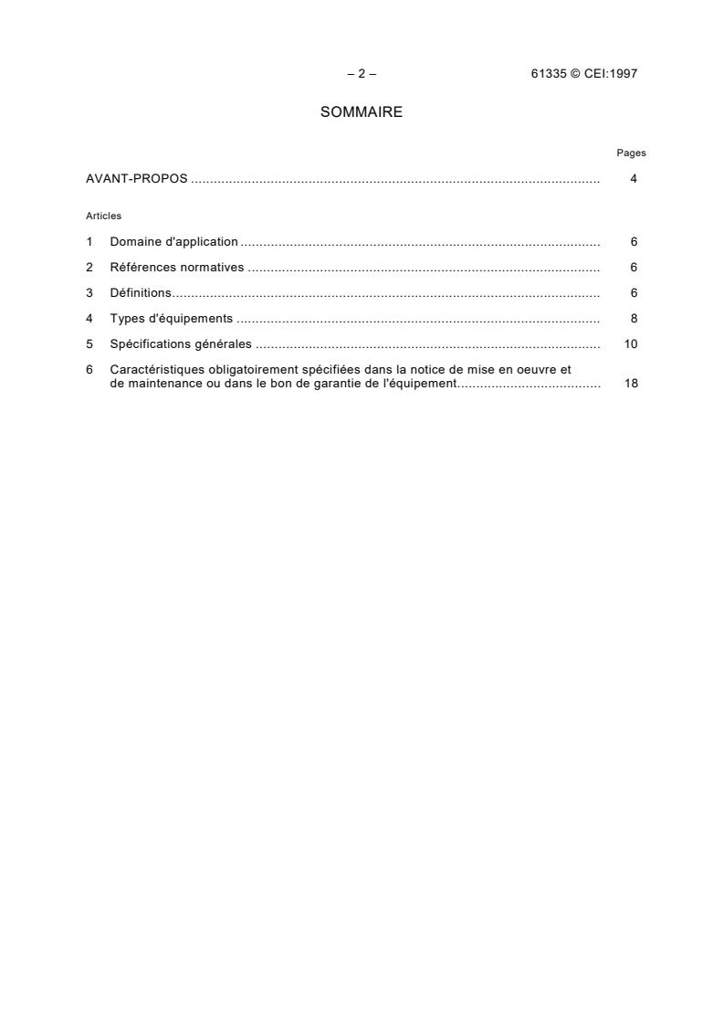 IEC 61335:1997 IEC 61335:1997 - Nuclear instrumentation - Bore-hole apparatus for X-ray fluorescence analysis - Page 4 preview