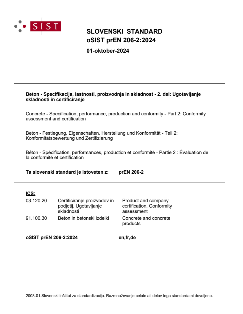 prEN 206-2:2024 - BARVE