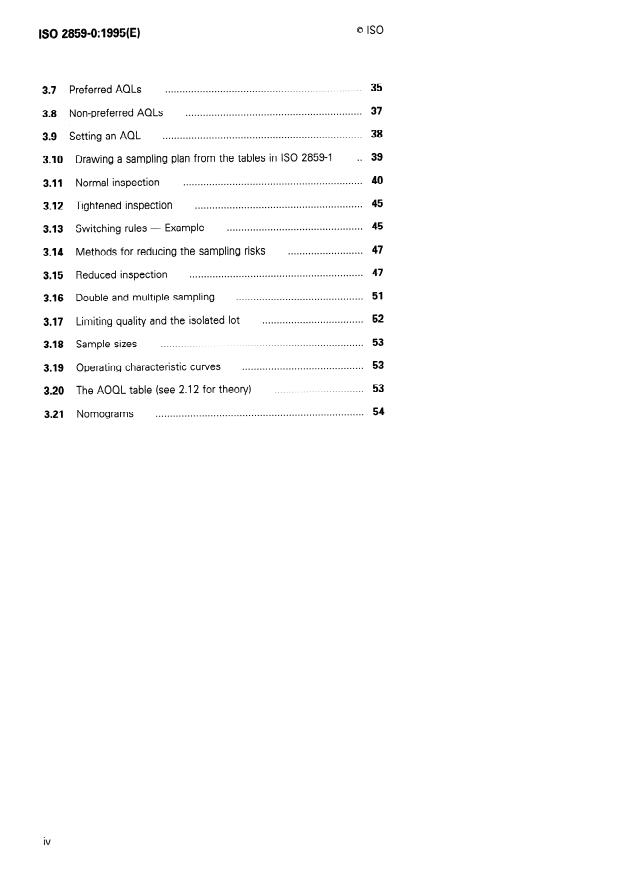 ISO 2859-0:1995 ISO 2859-0:1995 - Sampling procedures for inspection by attributes - Page 4 preview