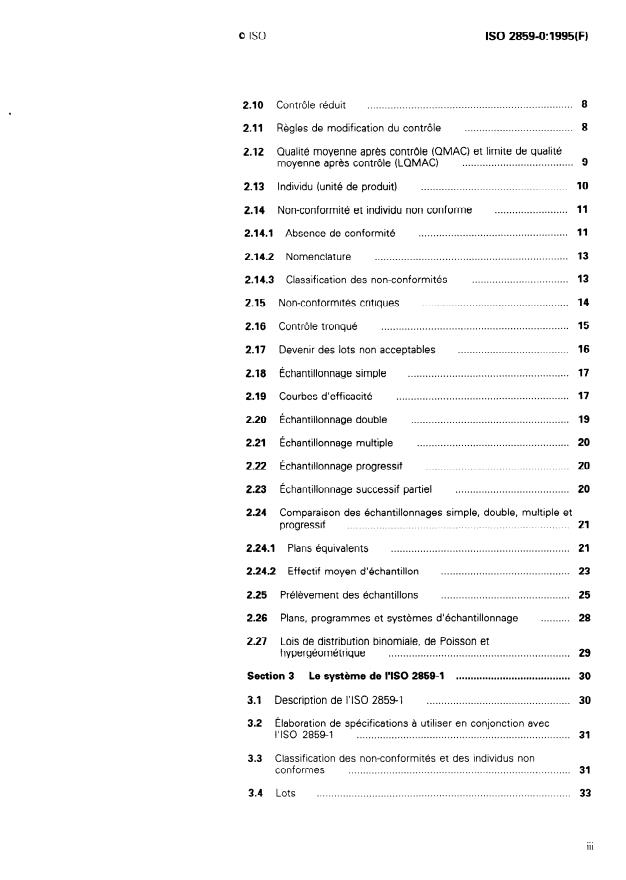 ISO 2859-0:1995 - Regles d'échantillonnage pour les contrôles par attributs