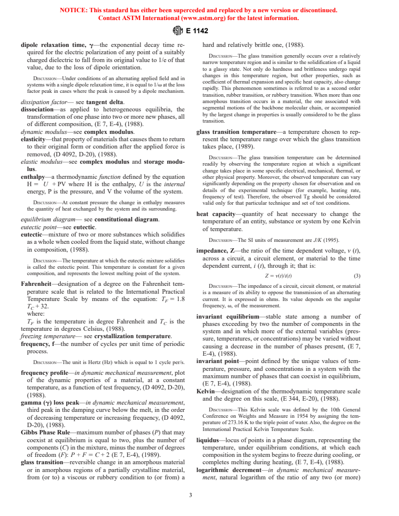 ASTM E1142-97 - Standard Terminology Relating to Thermophysical Properties