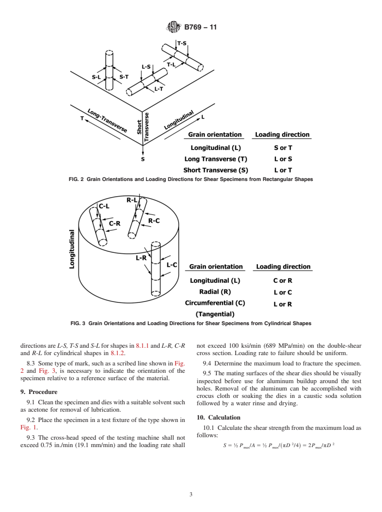 ASTM B769-11 - Standard Test Method for Shear Testing of Aluminum Alloys