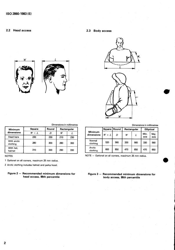 ISO 2860:1983 ISO 2860:1983 - Earth-moving machinery -- Minimum access dimensions - Page 4 preview