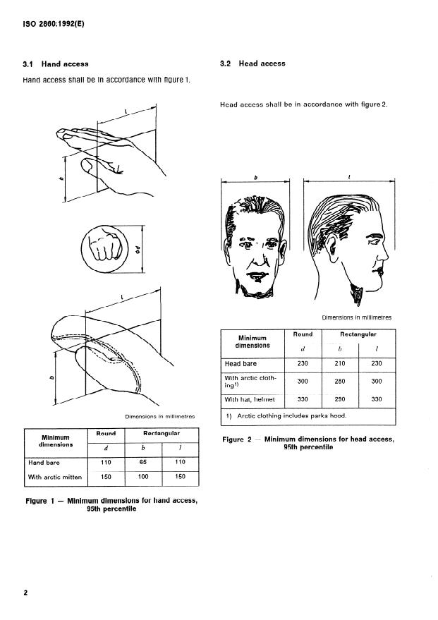 ISO 2860:1992 ISO 2860:1992 - Earth-moving machinery -- Minimum access dimensions - Page 4 preview