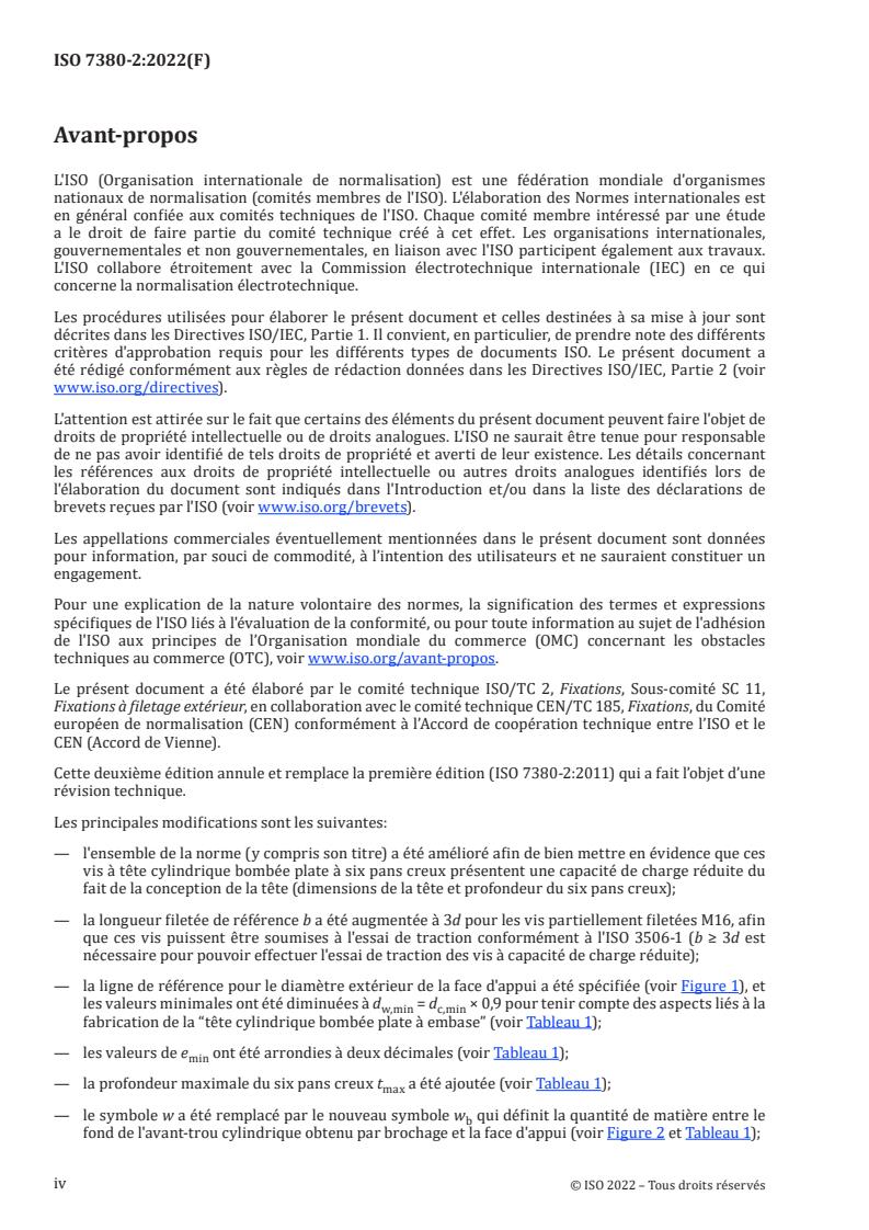 ISO 7380-2:2022 ISO 7380-2:2022 - Fasteners — Button head screws with reduced loadability — Part 2: Hexagon socket button head screws with collar
Released:16. 12. 2022 - Page 4 preview