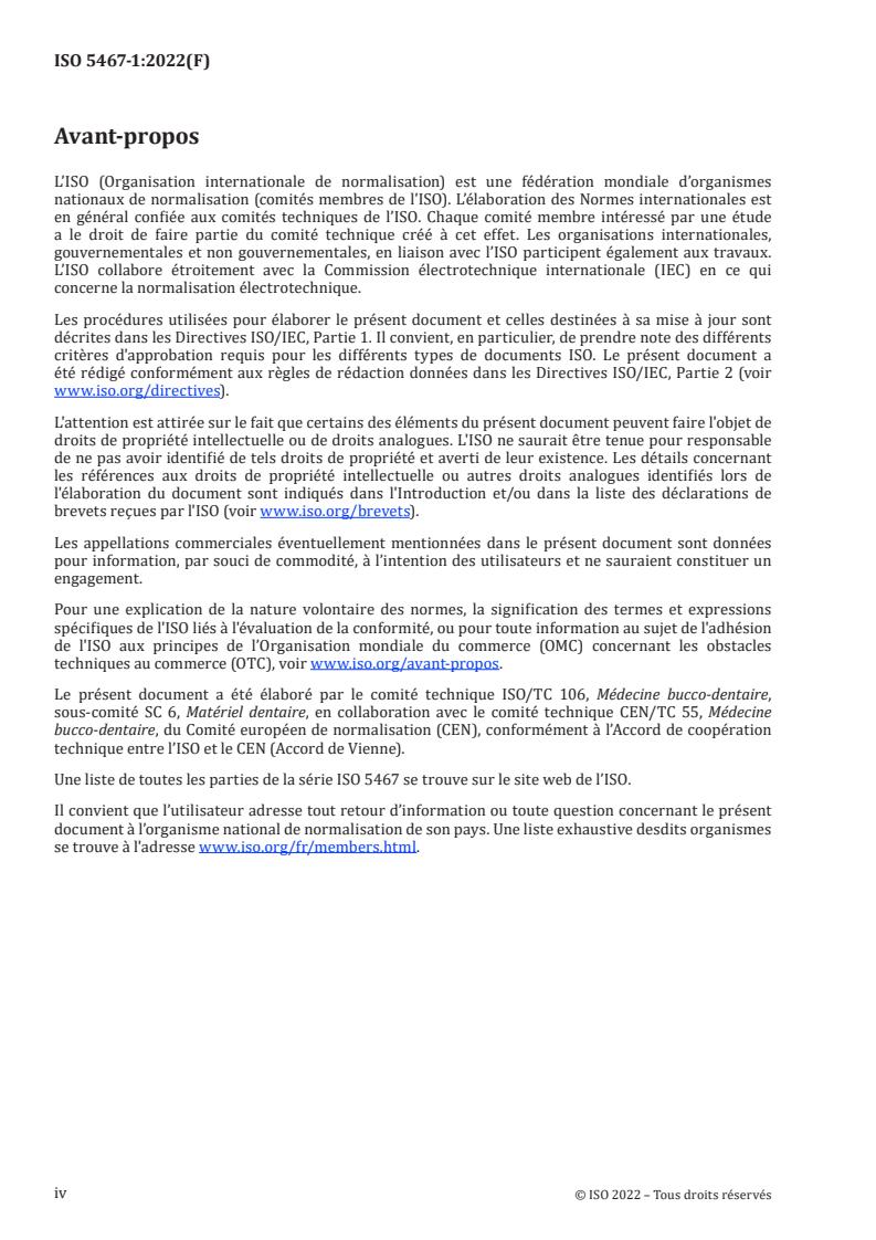 ISO 5467-1:2022 ISO 5467-1:2022 - Dentistry — Mobile dental units and dental patient chairs — Part 1: General requirements
Released:7. 09. 2022 - Page 4 preview