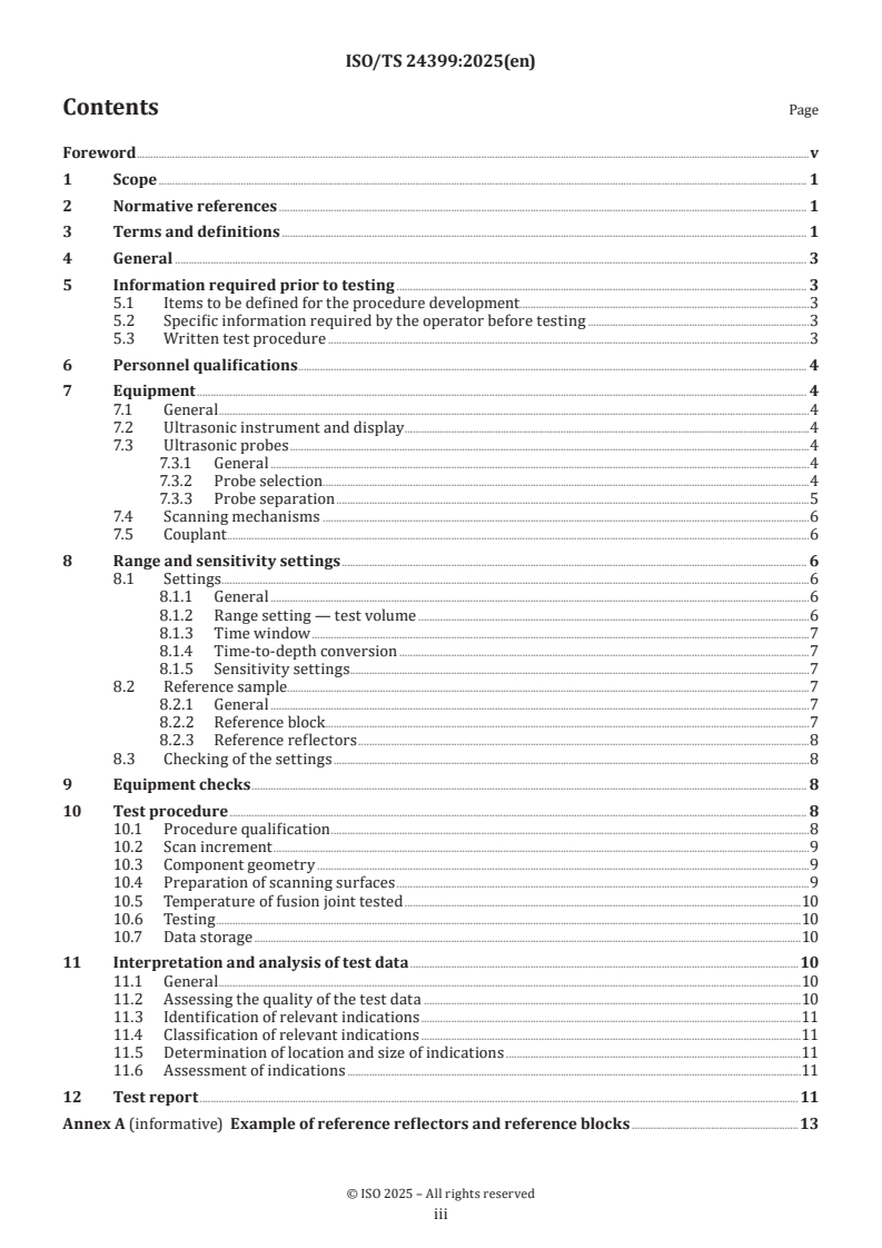 ISO/TS 24399:2025 - Thermoplastic pipes for the conveyance of fluids — Inspection of polyethylene butt fusion joints using time of flight diffraction testing
Released:23. 01. 2025