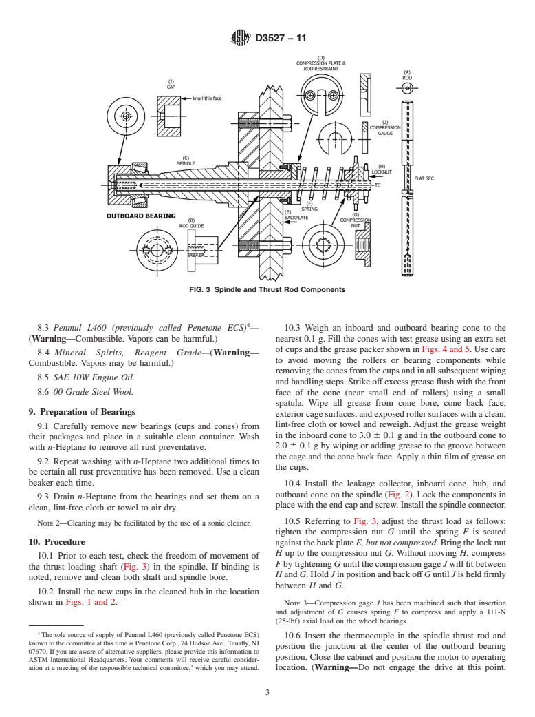 ASTM D3527-11 - Standard Test Method for Life Performance of Automotive Wheel Bearing Grease