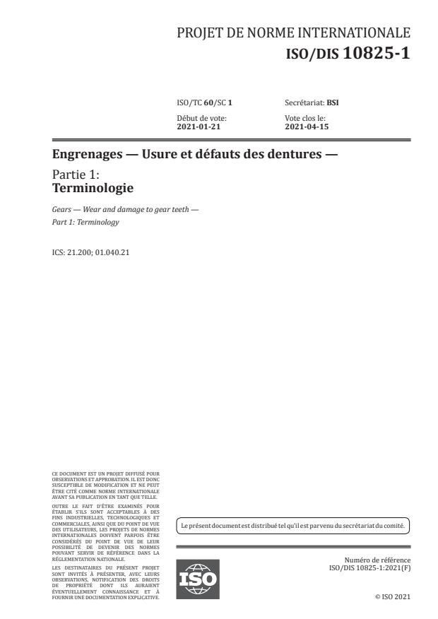 ISO/DIS 10825-1