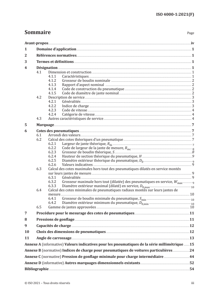 ISO 4000-1:2021 - Pneumatiques et jantes pour voitures particulières — Partie 1: Pneumatiques (série millimétrique)
Released:8/13/2021