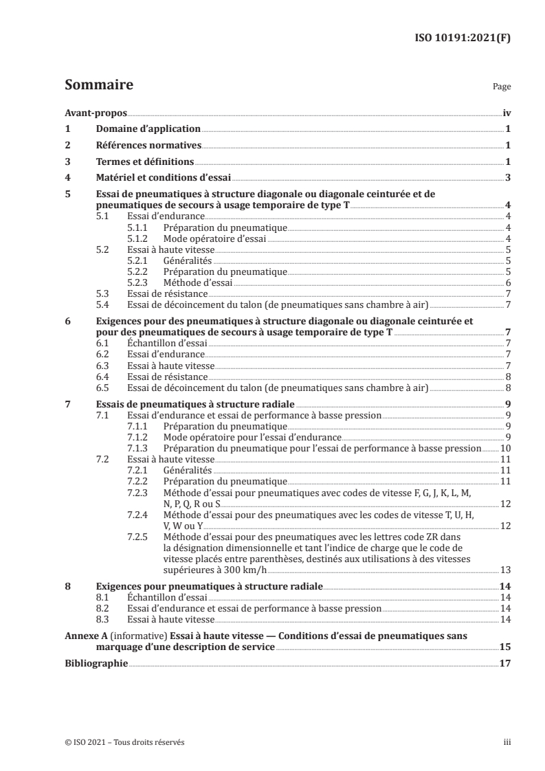 ISO 10191:2021 - Pneumatiques pour voitures particulières — Vérification de l'aptitude des pneumatiques — Méthodes d'essai en laboratoire
Released:8/9/2021