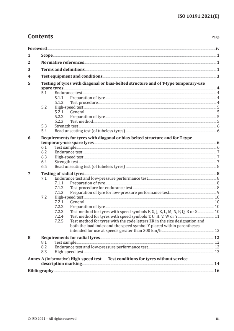 ISO 10191:2021 - Passenger car tyres — Verifying tyre capabilities — Laboratory test methods
Released:8/9/2021