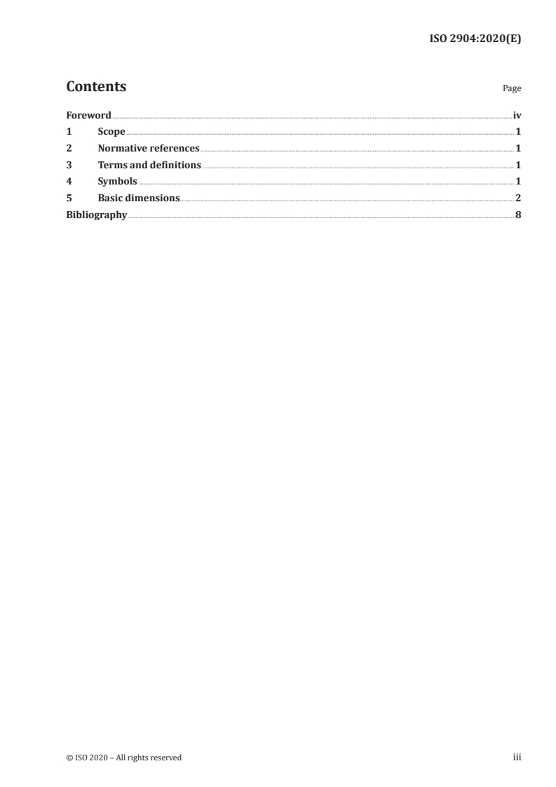 ISO 2904:2020 - ISO metric trapezoidal screw threads — Basic dimensions
Released:1/31/2020