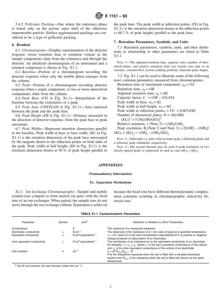 ASTM E1151-93 - Standard Practice for Ion Chromatography Terms and Relationships