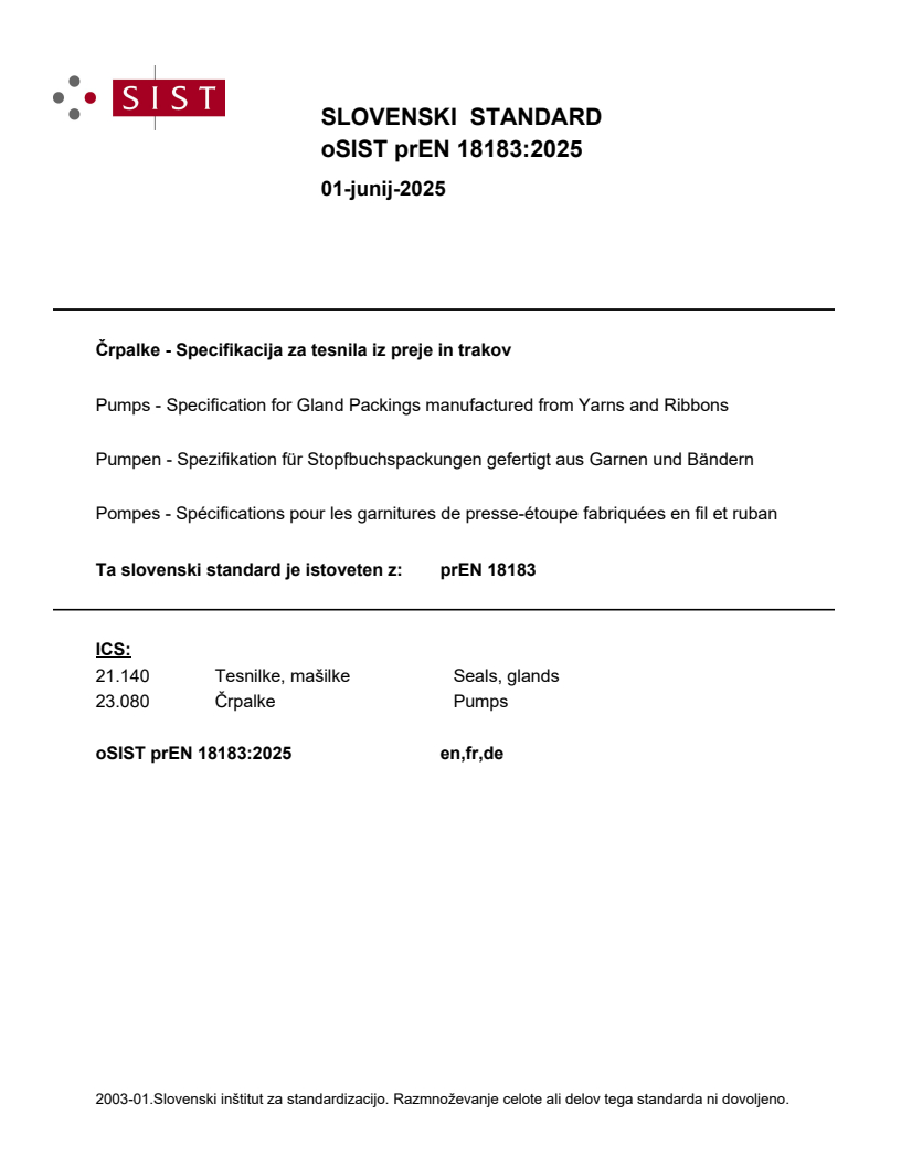 prEN 18183:2025