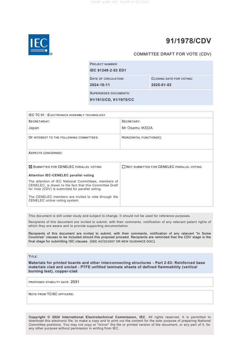 prEN IEC 61249-2-53:2024