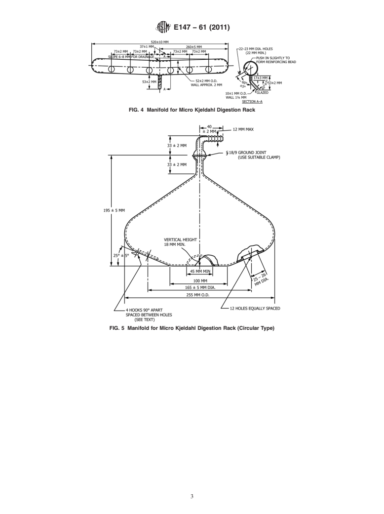 ASTM E147-61(2011) - Standard Specification for  Apparatus for Microdetermination of Nitrogen by Kjeldahl Method