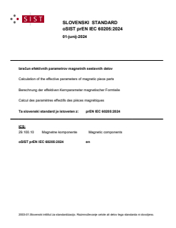 prEN IEC 60205:2024 - Page 1 preview