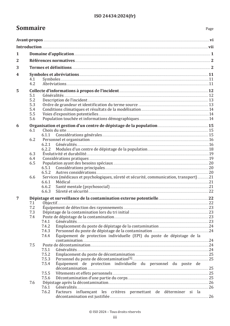 ISO 24434:2024 - Radioprotection — Surveillance radiologique des membres des équipes d'intervention et de la population après des incidents nucléaires/radiologiques — Principes généraux
Released:8. 10. 2024