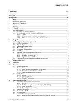 ISO 10703:2021 ISO 10703:2021 - Water quality — Gamma-ray emitting radionuclides — Test method using high resolution gamma-ray spectrometry
Released:6/24/2021 - Page 3 preview