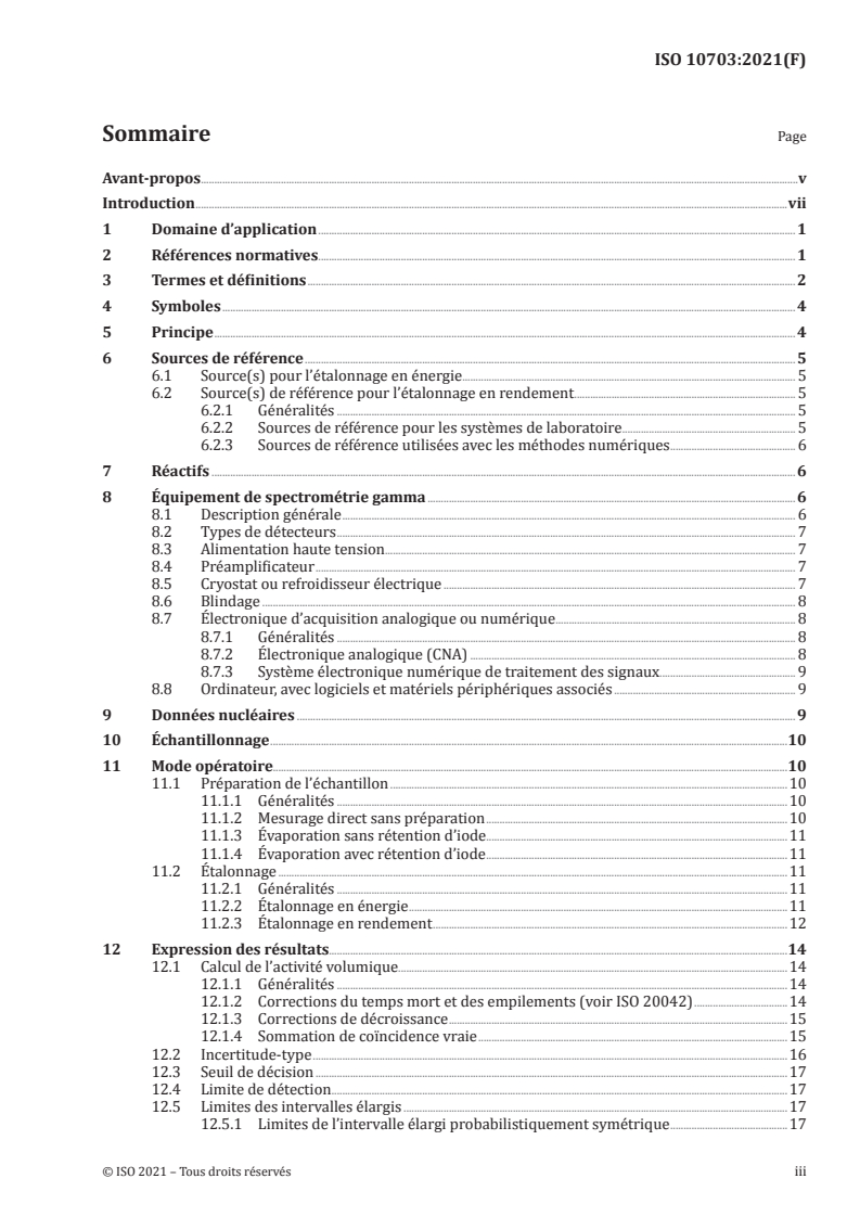 ISO 10703:2021 ISO 10703:2021 - Qualité de l'eau — Radionucléides émetteurs gamma — Méthode d’essai par spectrométrie gamma à haute résolution
Released:6/24/2021