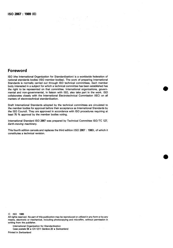 ISO 2867:1989 ISO 2867:1989 - Earth-moving machinery -- Access systems - Page 2 preview