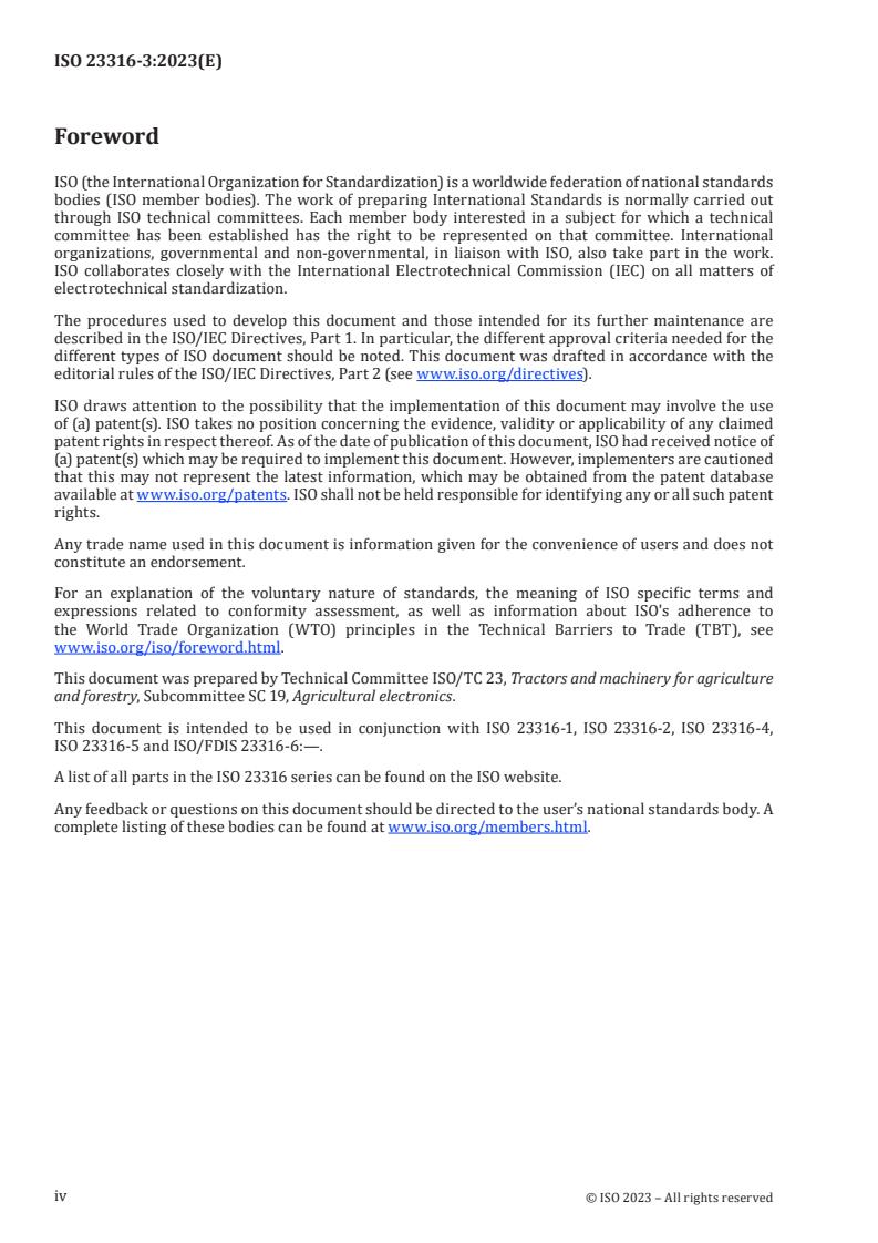 ISO 23316-3:2023 ISO 23316-3:2023 - Tractors and machinery for agriculture and forestry — Electrical high-power interface 700 V DC / 480 V AC — Part 3: Safety requirements
Released:28. 08. 2023 - Page 4 preview