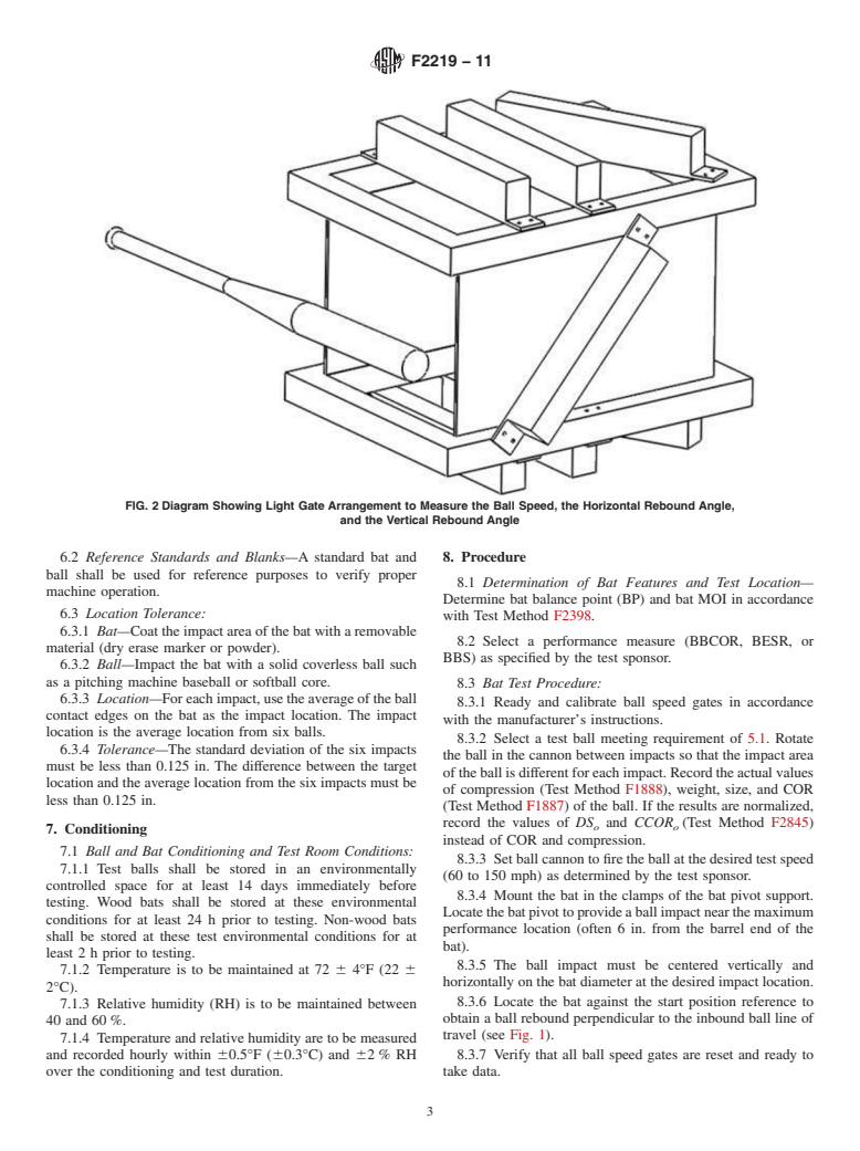 ASTM F2219-11 - Standard Test Methods for Measuring High-Speed Bat Performance