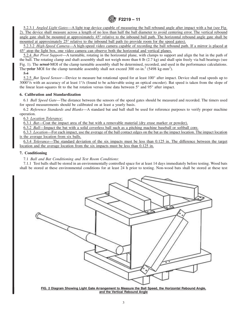 REDLINE ASTM F2219-11 - Standard Test Methods for Measuring High-Speed Bat Performance