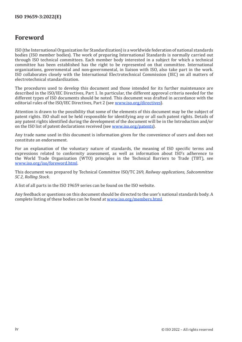 ISO 19659-3:2022 ISO 19659-3:2022 - Railway applications — Heating, ventilation and air conditioning systems for rolling stock — Part 3: Energy efficiency
Released:11. 10. 2022 - Page 4 preview