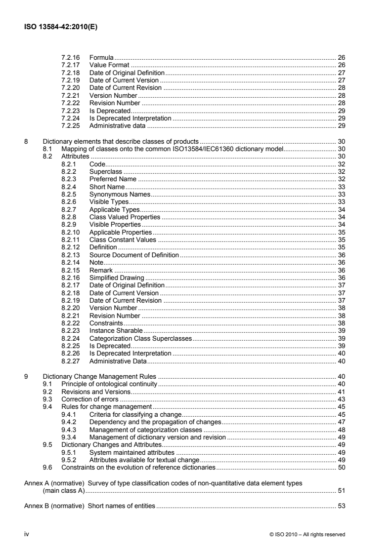 ISO 10303-239:2024 ISO_13584-42_2010(E)-Character_PDF_document - ISO/DIS 10303-239 - Industrial automation systems and integration — Product data representation and exchange — Part 239: Application protocol: Product life cycle support (PLCS)
Released:31. 05. 2023 - Page 4 preview