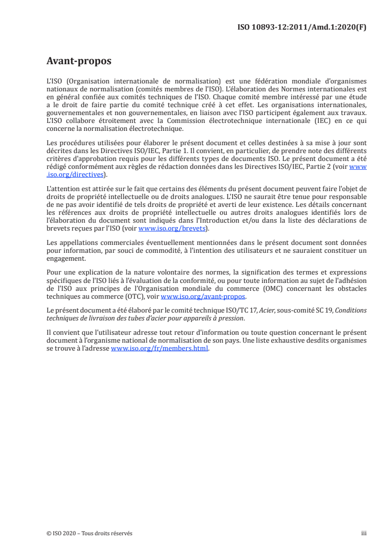 ISO 10893-12:2011/Amd 1:2020 ISO 10893-12:2011/Amd 1:2020 - Essais non destructifs des tubes en acier — Partie 12: Contrôle automatisé de l'épaisseur par ultrasons sur toute la circonférence des tubes en acier sans soudure et soudés (sauf à l'arc immergé sous flux en poudre) — Amendement 1: Modification des critères d'acceptation
Released:6/16/2020