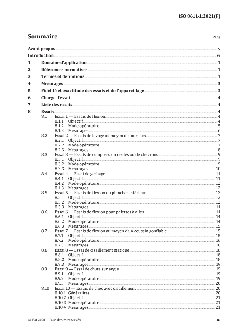 ISO 8611-1:2021 - Palettes pour la manutention — Palettes plates — Partie 1: Méthodes d'essai
Released:12/7/2021