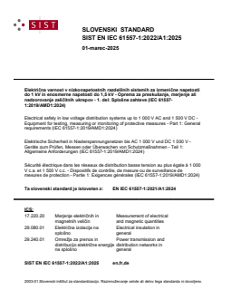 EN IEC 61557-1:2021/A1:2024 EN IEC 61557-1:2022/A1:2025 - Page 1 preview