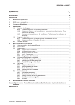 ISO 8504-4:2022 - Préparation des subjectiles d'acier avant application de peintures et de produits assimilés — Méthodes de préparation des subjectiles — Partie 4: Décapage à l'acide
Released:9. 01. 2025 - Page 3 preview