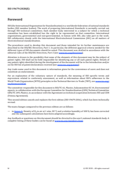 ISO 19679:2020 - Plastics — Determination of aerobic biodegradation of non-floating plastic materials in a seawater/sediment interface — Method by analysis of evolved carbon dioxide
Released:6/5/2020 - Page 4 preview