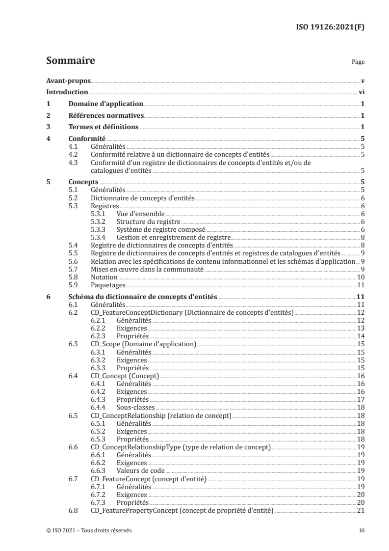 ISO 19126:2021 - Information géographique — Dictionnaires de concepts d'entités et registres
Released:5/26/2021