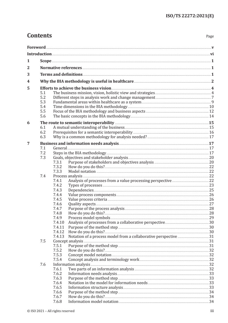 ISO/TS 22272:2021 - Health Informatics - Methodology for analysis of business and information needs of health enterprises to support standards based architectures
Released:1/20/2021