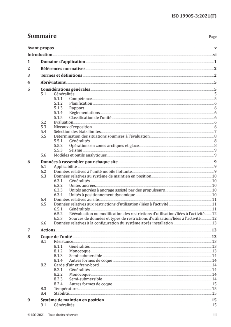 ISO 19905-3:2021 - Industries du pétrole et du gaz naturel — Évaluation spécifique au site d'unités mobiles en mer — Partie 3: Unités flottantes
Released:3/3/2021