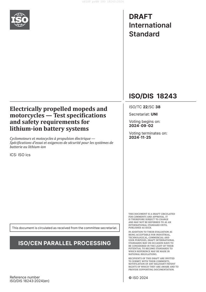 prEN ISO 18243:2024