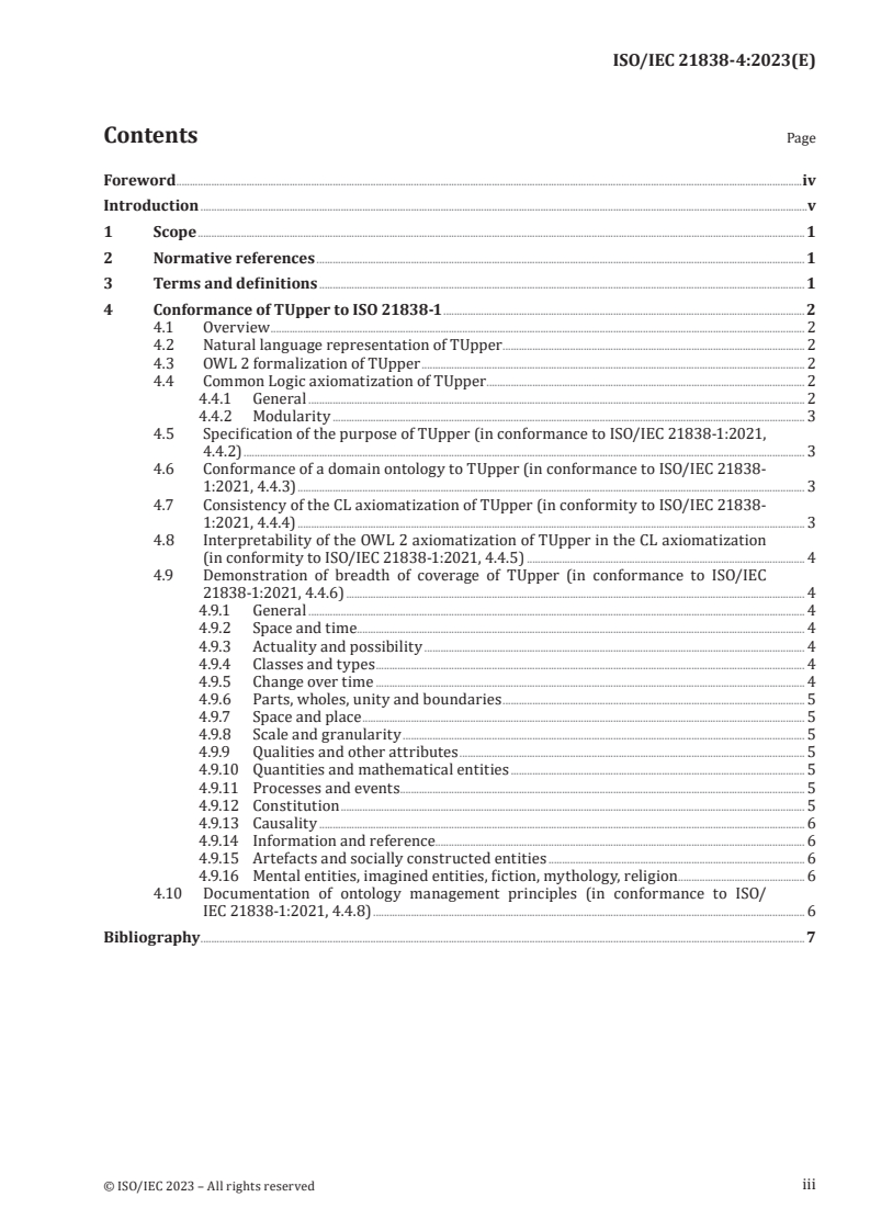 ISO/IEC 21838-4:2023 - Information technology — Top-level ontologies (TLO) — Part 4: TUpper
Released:9/19/2023